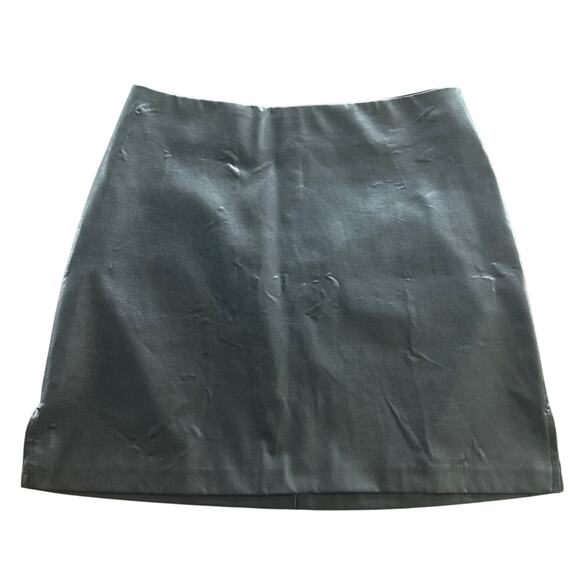 Vintage Black Mini Leather Star City Clothing Company Made In USA Women's Size 7 - Picture 1 of 7